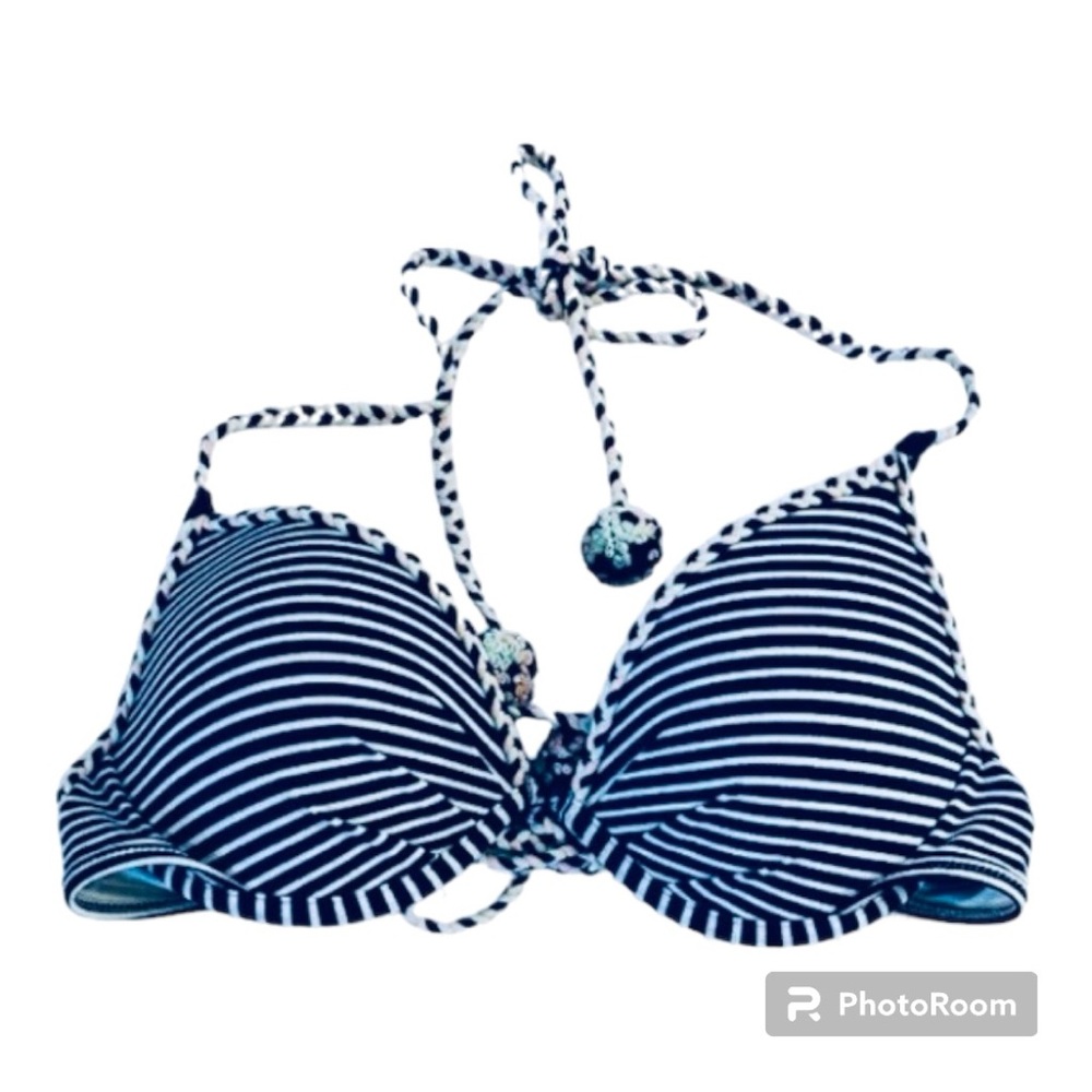 VICTORIA'S SECRET Bikini Top
Braided Detail Padded
Underwire SZ 34-B